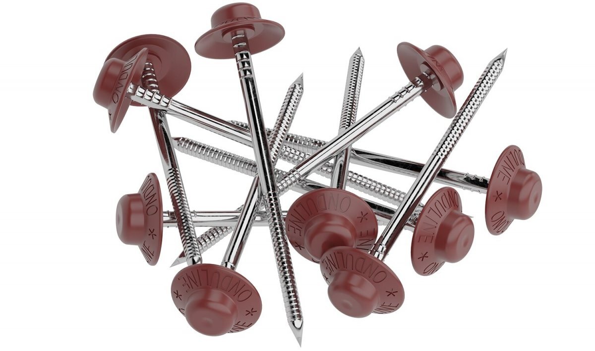 Гвоздь кровельный Ондулин 3х75 красный, 100 шт от магазина ЛесКонПром.ру