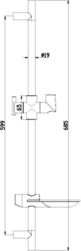 Душевая штанга Lemark LM8062C от магазина ЛесКонПром.ру
