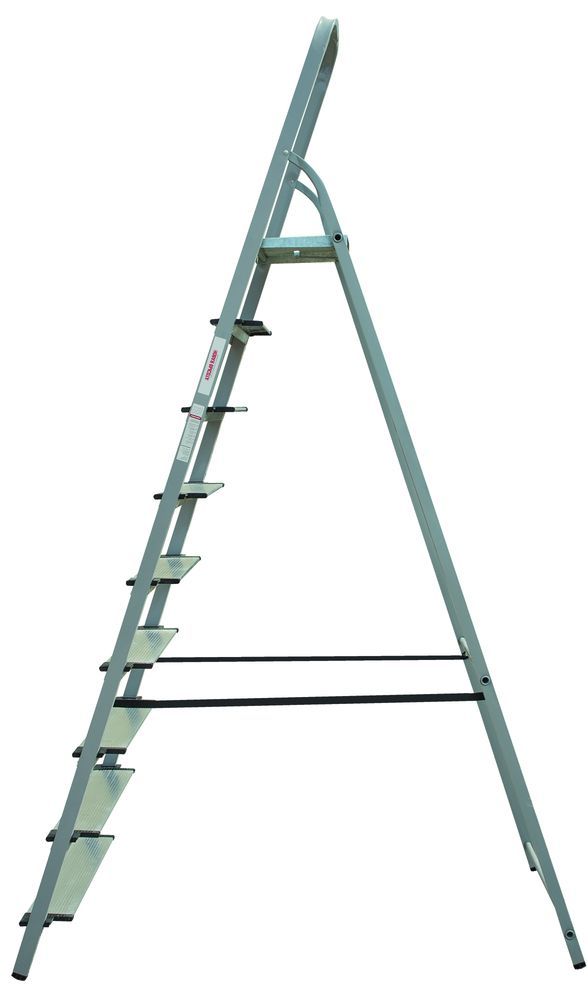 Стремянка стальная с широкой ступенью Новая Высота 9 ступеней (арт. 1137109) от магазина ЛесКонПром.ру