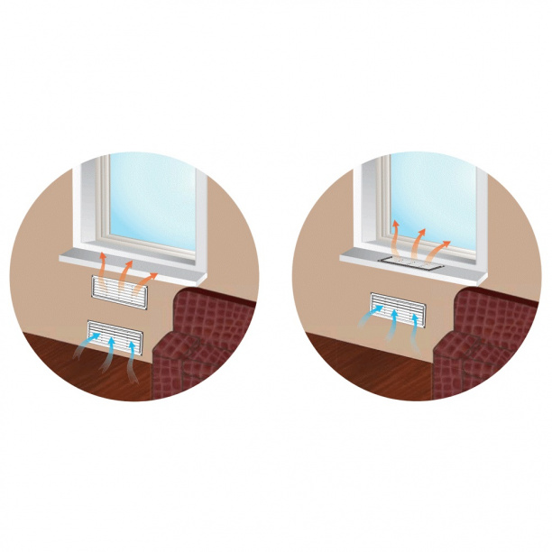 Решетка дверная 130х368 мм бежевая MV350 VENTS от магазина ЛесКонПром.ру