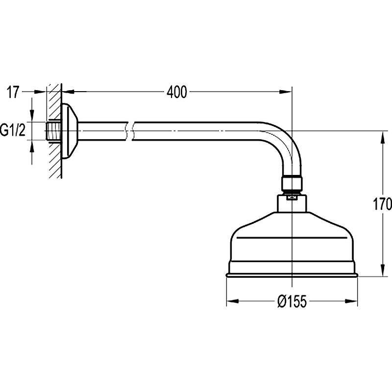 Верхний душ Swedbe Terracotta 2558 Терракота от магазина ЛесКонПром.ру