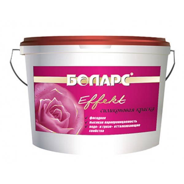 Краска Боларс Effect силиконовая фасадная, 40 кг от магазина ЛесКонПром.ру