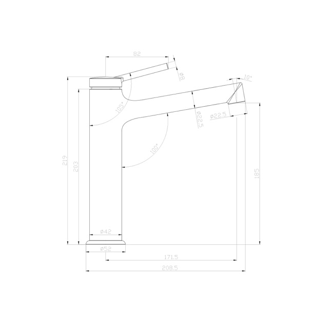 Смеситель для раковины Lemark MINIMA средний от магазина ЛесКонПром.ру