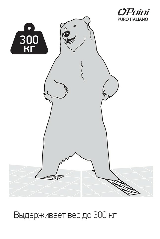 Душевой трап Paini 320XN с решеткой Хром от магазина ЛесКонПром.ру