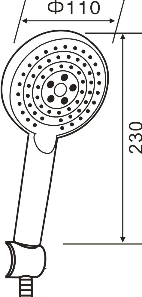 Душевая лейка Orange OS03W от магазина ЛесКонПром.ру