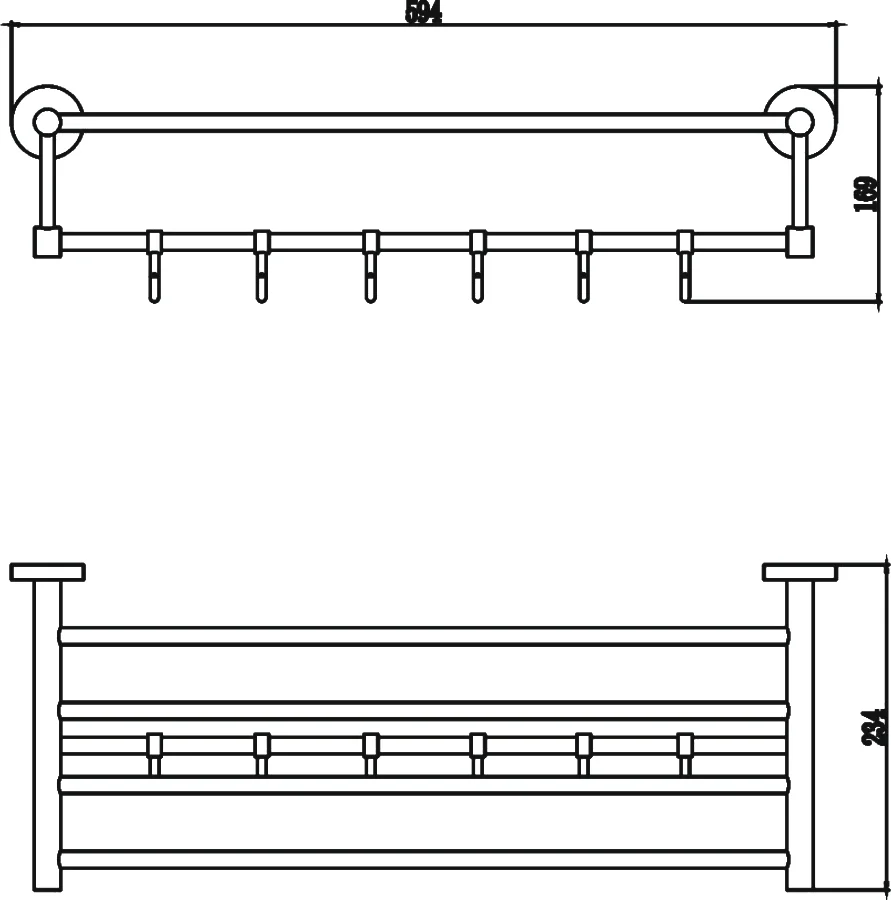 Полка Savol 87 60 см, для полотенец от магазина ЛесКонПром.ру
