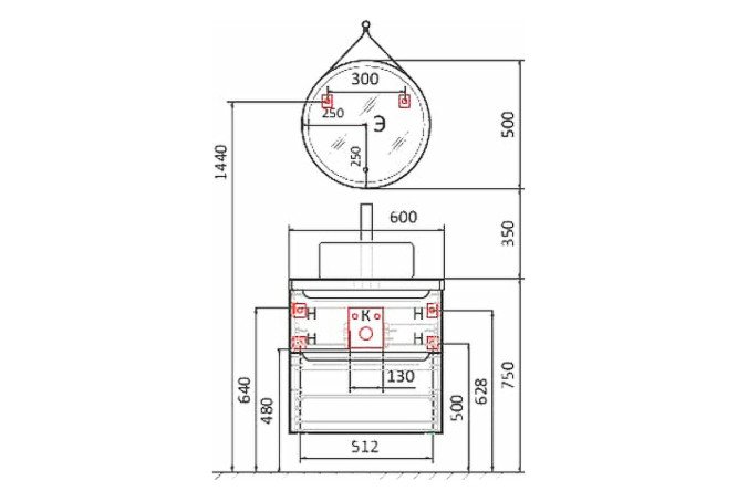 Зеркало Wood 80512840 от магазина ЛесКонПром.ру