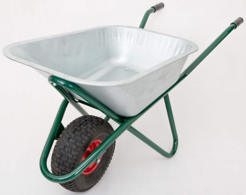 Одноколесная строительная тачка 110л СКОРПИОН  HOZ-BLOCK  с колесами 6.00 D16/12 L135мм от магазина ЛесКонПром.ру