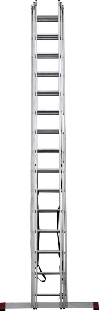 Лестница алюминиевая трехсекционная Новая Высота 3x15 арт. 1230315 от магазина ЛесКонПром.ру