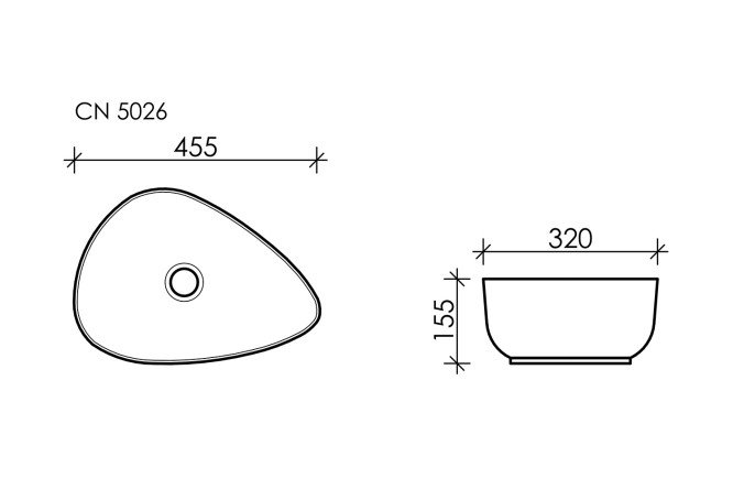 Умывальник накладной CERAMICA NOVA Element 80551288 от магазина ЛесКонПром.ру
