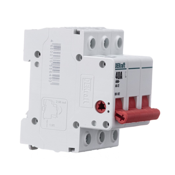 Выключатель-разъединитель DEKraft ВН-102 3п 40 А от магазина ЛесКонПром.ру