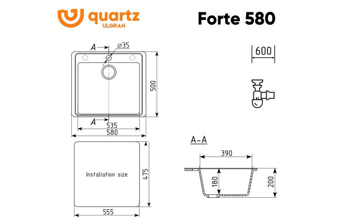 Мойка Forte 80531959 от магазина ЛесКонПром.ру