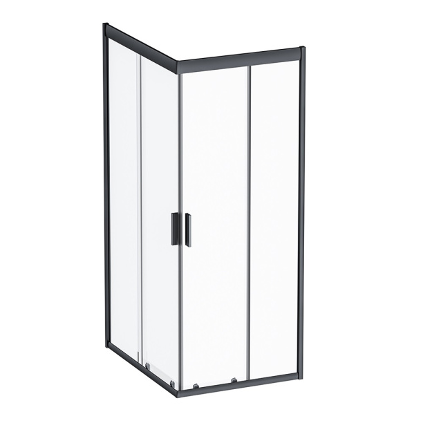 Душевой уголок AM.PM 100х80х200 см черный профиль от магазина ЛесКонПром.ру