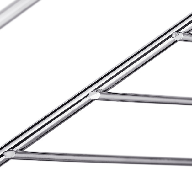 Полка сетчатая Verran Зигзаг 1-ярусная угловая хром от магазина ЛесКонПром.ру