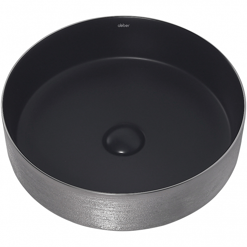 Раковина-чаша Abber Bequem 40 AC2109BS Черная матовая Серебро от магазина ЛесКонПром.ру