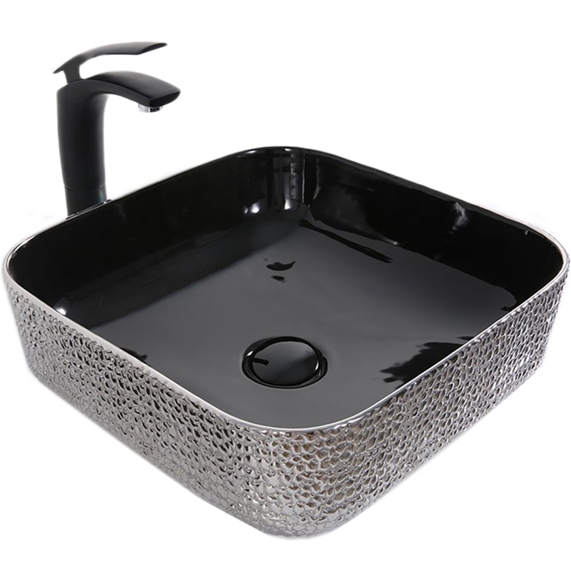 Раковина-чаша Mira 39 MR-3939BS Черная Серебро от магазина ЛесКонПром.ру