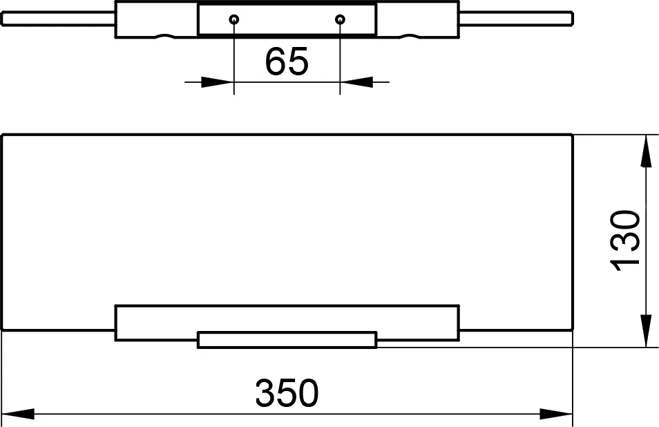 Полка Keuco Plan 14910 35 см, без держателя от магазина ЛесКонПром.ру
