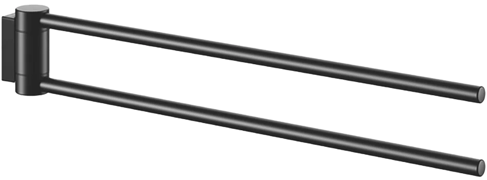 Полотенцедержатель Keuco Plan 14918370000 двойной, черный от магазина ЛесКонПром.ру
