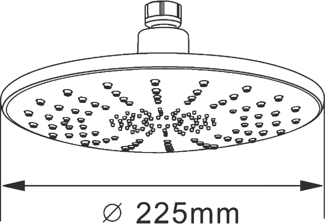 Верхний душ Orange S06TS от магазина ЛесКонПром.ру