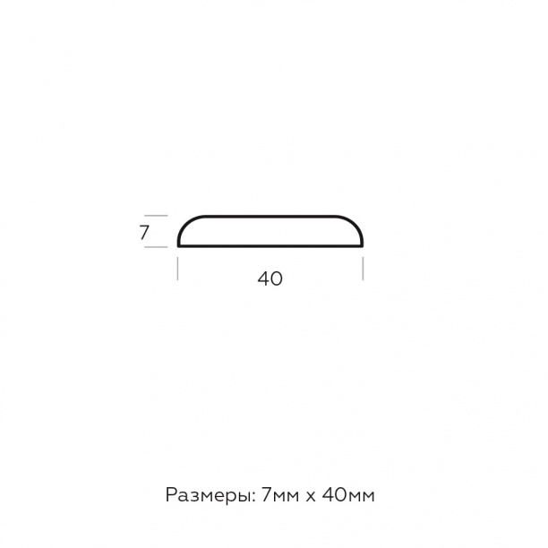 Рейка плоская 7х40х2500 мм хвоя от магазина ЛесКонПром.ру
