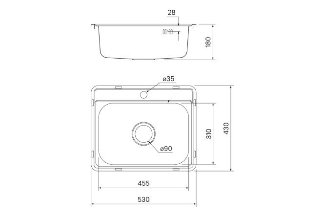 Мойка врезная IDDIS BAS53P0i77 80550606 от магазина ЛесКонПром.ру