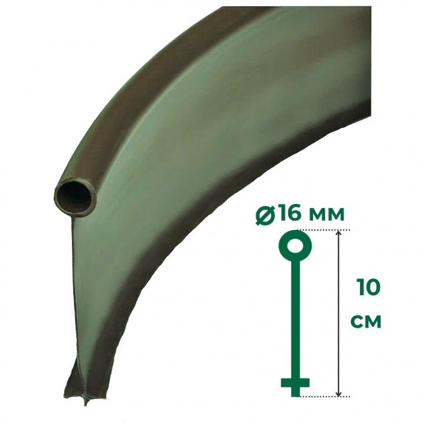 Бордюр Канта h10 см оливковый от магазина ЛесКонПром.ру