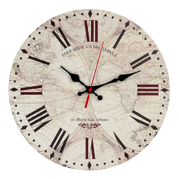 Часы настенные Тройка Глобус d29 см от магазина ЛесКонПром.ру