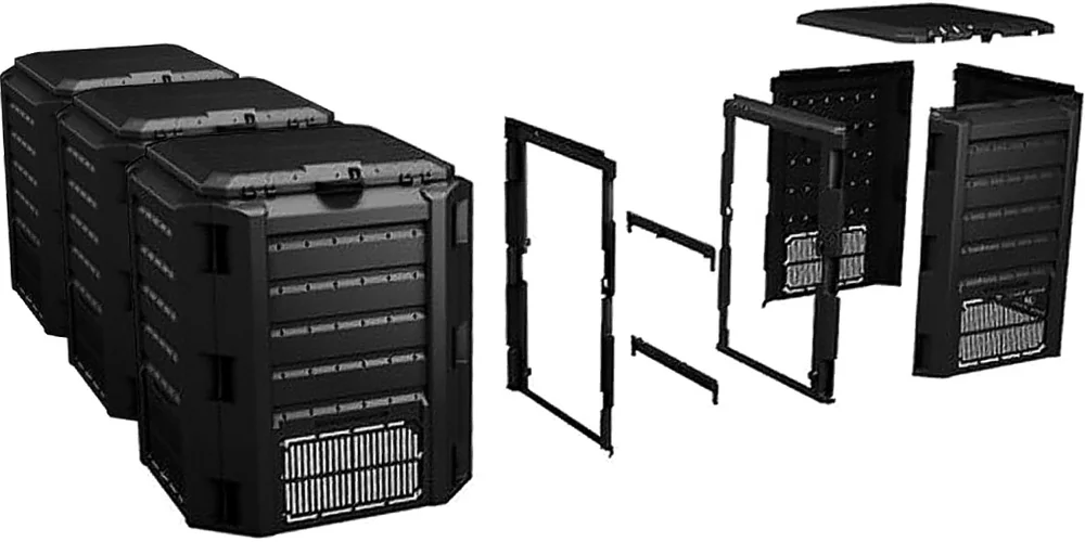 Компостер Prosperplast Module 1600 л, черный от магазина ЛесКонПром.ру