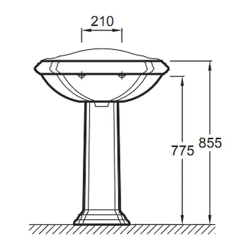 Пьедестал Jacob Delafon Portrait E1215-00 Белый от магазина ЛесКонПром.ру