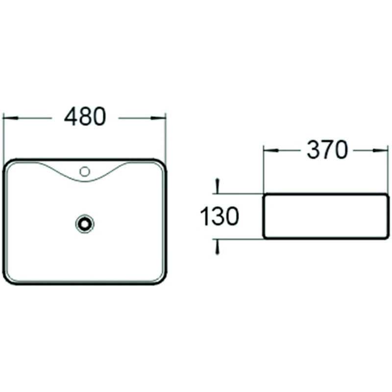 Раковина SantiLine 48 SL-1011MB Черная матовая от магазина ЛесКонПром.ру