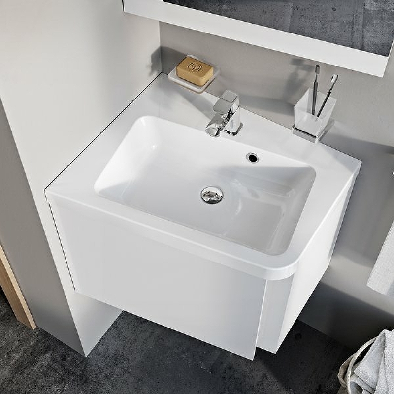 Раковина Ravak 10° 55 L XJIL1155000 угловая Белая от магазина ЛесКонПром.ру