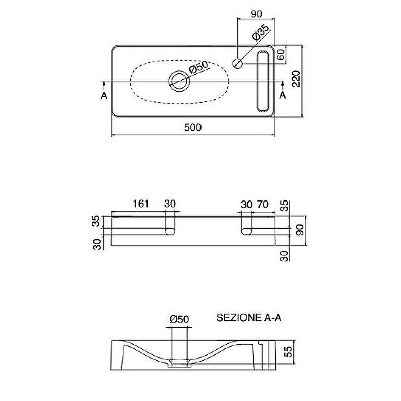 Раковина Scarabeo Soft-Hung-Cube 50 1512 Белая от магазина ЛесКонПром.ру