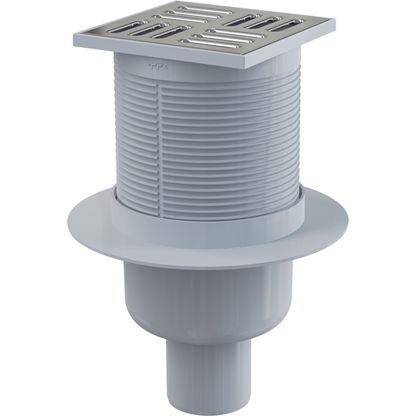 Душевой трап Alcaplast APV32 с решеткой Хром от магазина ЛесКонПром.ру