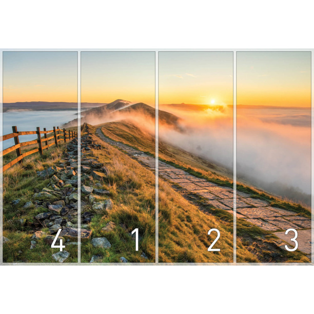 Фотообои бумажные Край вершин 368x254 см от магазина ЛесКонПром.ру