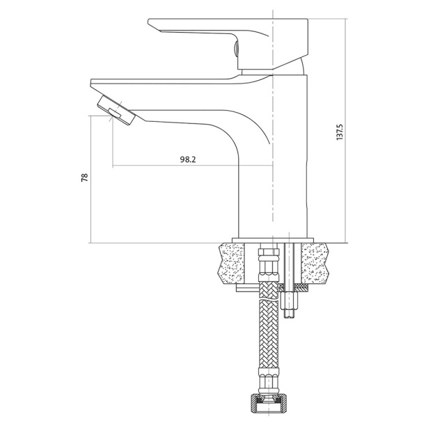 Смеситель для раковины Cersanit Vero от магазина ЛесКонПром.ру