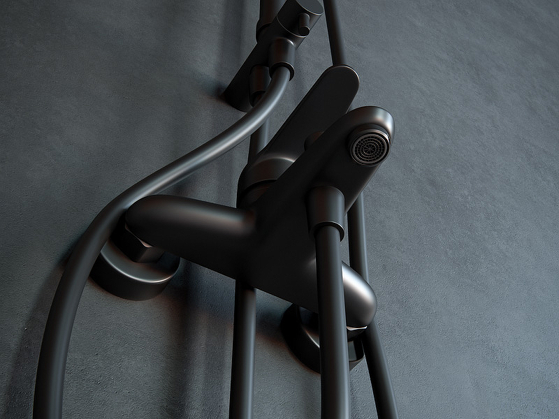 Душевая система Laguraty 7005 Черный от магазина ЛесКонПром.ру