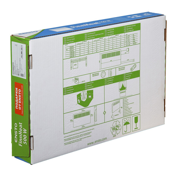 Конвектор Ensto 0,5кВт от магазина ЛесКонПром.ру