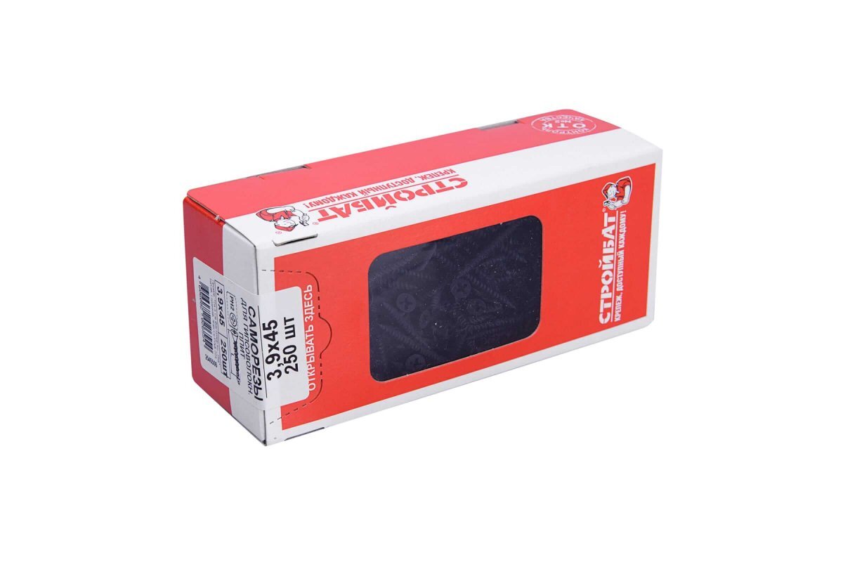 Саморез по металлу для ГКЛ Стройбат 3,9х45 250 шт от магазина ЛесКонПром.ру