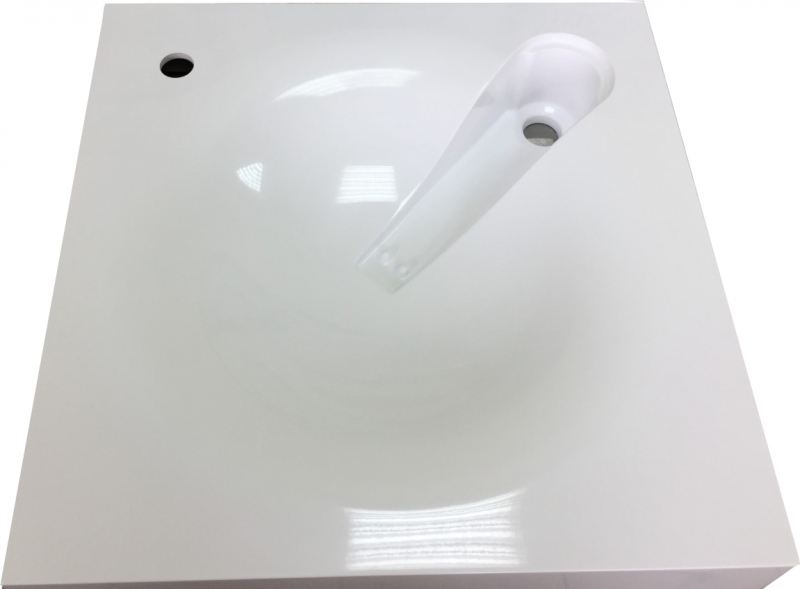 Раковина Andrea Angy 60 4680028070566 на стиральную машину Белая от магазина ЛесКонПром.ру