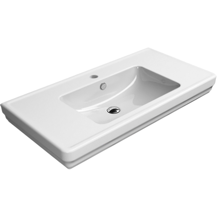 Раковина GSI Classic 105 8723111 белая глянцевая от магазина ЛесКонПром.ру