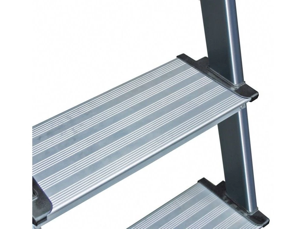 Стремянка алюминиевая анодированная Krause Securo 7 ступеней (арт. 126450) от магазина ЛесКонПром.ру