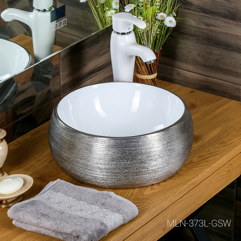 Раковина-чаша Melana 40 MLN-A373L-GSW Серебро от магазина ЛесКонПром.ру