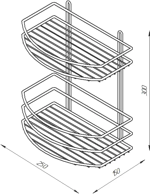 Полка DIWO Смоленск П16076 черный муар от магазина ЛесКонПром.ру