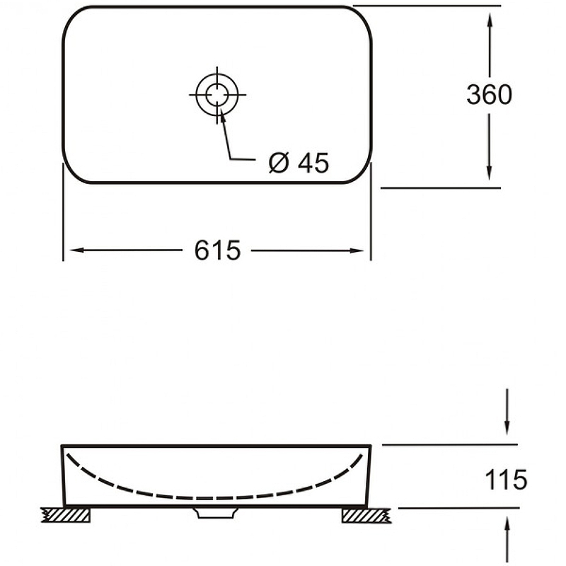 Раковина-чаша Pestan Fluenta Round Washbasin 62 40008299 Белая от магазина ЛесКонПром.ру