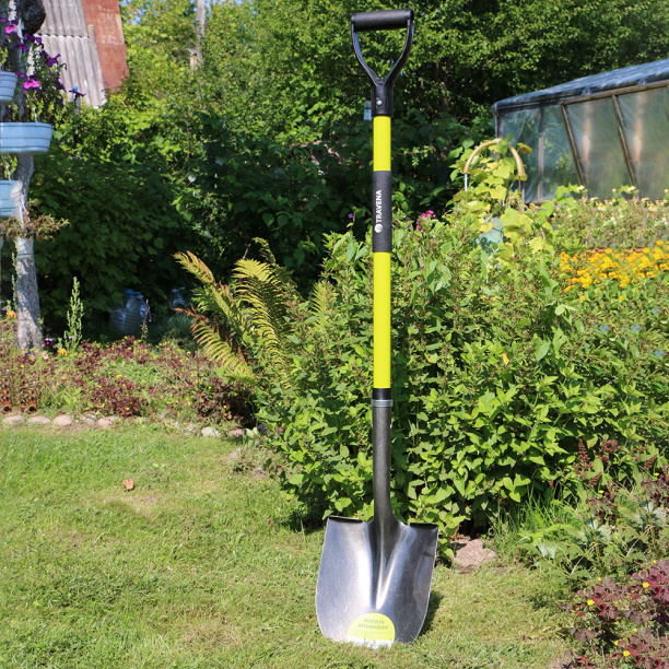 Лопата штыковая TRAVENA с фиберглассовым черенком от магазина ЛесКонПром.ру