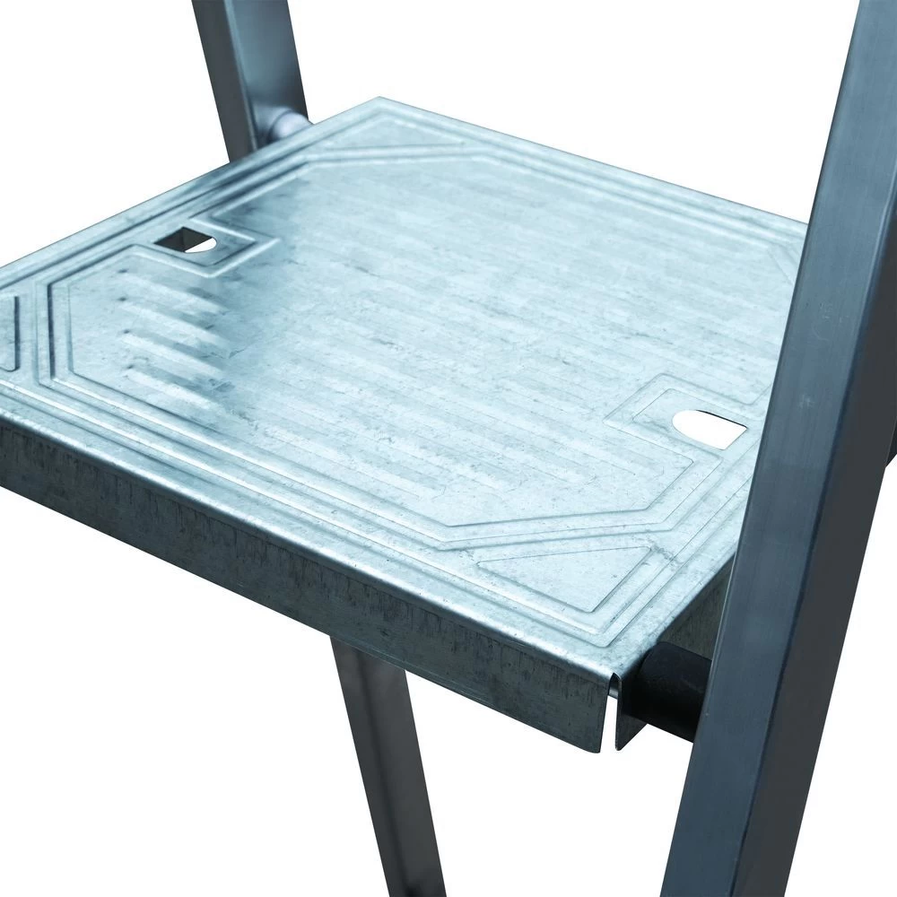 Стремянка алюминиевая с широкой ступенью Новая Высота 6 ступеней (арт. 1117106) от магазина ЛесКонПром.ру