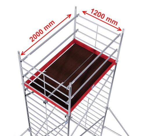 Алюминиевая Вышка-тура KRAUSE PROTEC XXL РВ 4,3 м (Арт.911094) от магазина ЛесКонПром.ру