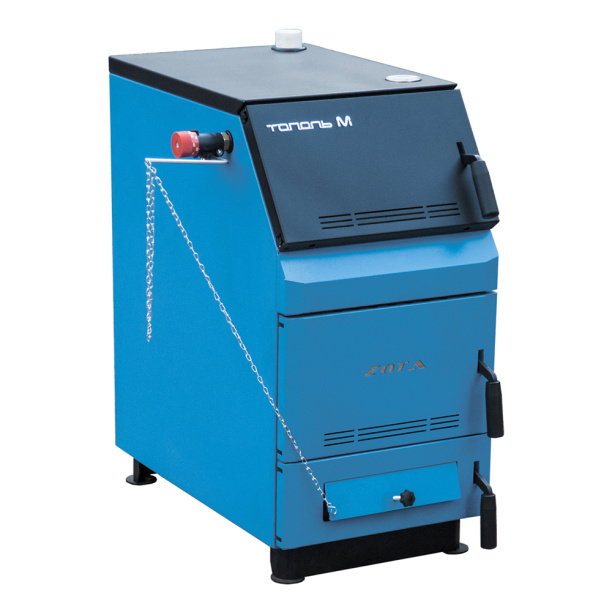 Котел твердотопливный одноконтурный напольный ZOTA Тополь-М 30 кВт от магазина ЛесКонПром.ру