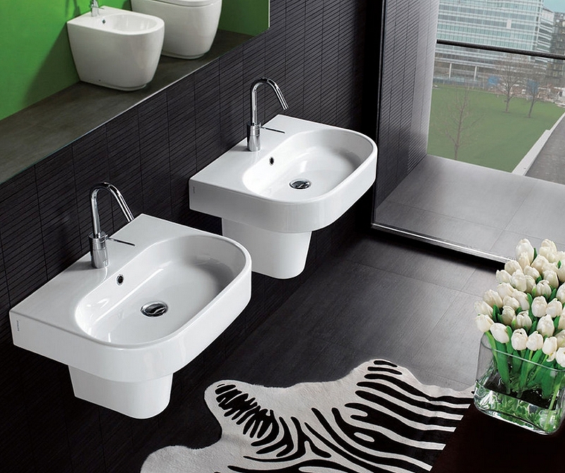 Раковина Hatria Area 60 Y0UH01 Белая от магазина ЛесКонПром.ру