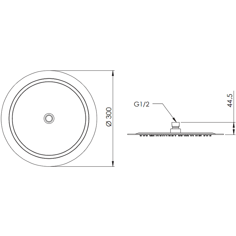 Верхний душ Remer SS357UFM30X Нержавеющая сталь от магазина ЛесКонПром.ру